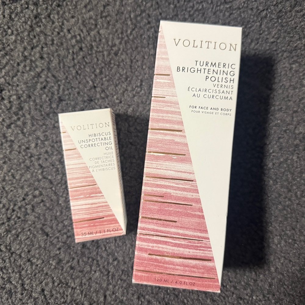 Volition Turmeric Brightening Polish - Pink and White